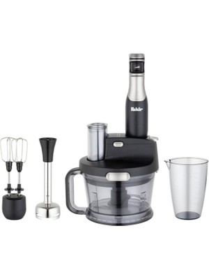 Fakir Speed Quadro Black Silver Blender Seti