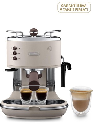 DeLonghi Icona Vintage Bej ECOV311.BG Manuel Espresso Kahve Makinesi