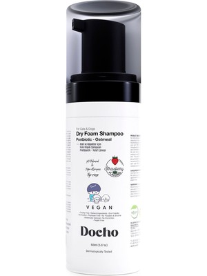 Docho Postbiyotik Kedi ve Köpek Için Kuru Köpük Şampuan 150 ml