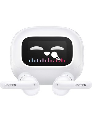 UGREEN Hitune T6 Magic Aktif Gürrültü Engelleyici Ekranlı Beyaz Kulak Içi Bluetooth Kulaklık