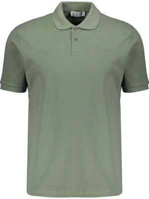 Süvari Polo Yaka Pike Regular T-Shirt TS1014000473 Su Yeşili