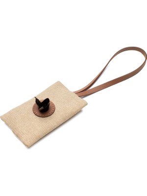Zoe Pet Atelier Taba Deri Kanvas Köpek Ihtiyaç Çantası