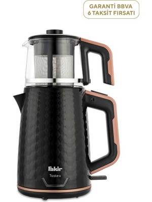Fakir Tastea Rose Siyah Çay Makinesi Kız Çocuklar İçin Şık ve Modern Tasarım