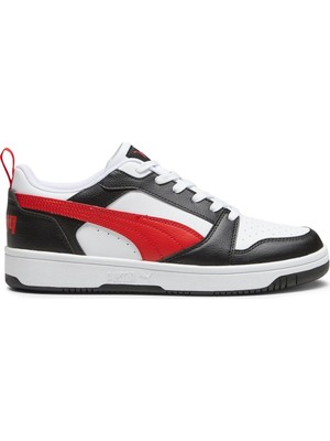 Puma Rebound V6 Low Tdp Erkek Spor Ayakkabı 406388-04 White-For All Time Red-Black
