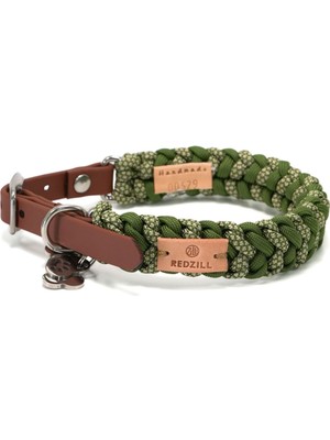 Redzill Arbor Paracord Yeşil Köpek Boyun Tasması