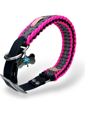 Redzill Pinker Paracord Köpek Boyun Tasması