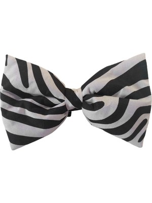 Zebra Desenli Kedi ve Köpek Papyonu