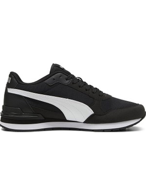 Puma St Runner V4 Mesh Erkek Spor Ayakkabı 399666-01 Black-White-Silver Dış Materyal ile Şık Tasarım