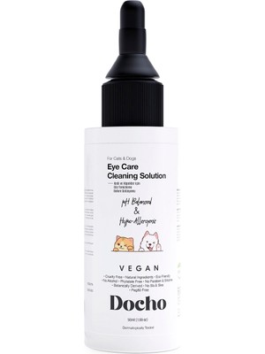 Docho Kedi ve Köpek Göz Temizleme ve Bakım Solüsyonu 50 ml