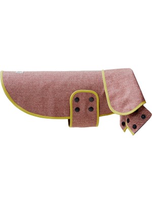 Mind The Mod Herringbone Scarlet Kırmızı Köpek Ceketi
