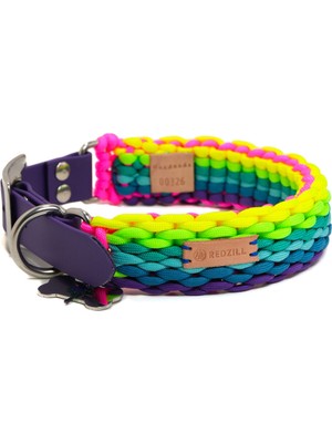 Redzill Rainbow Paracord Köpek Boyun Tasması Xlarge 48-52 cm