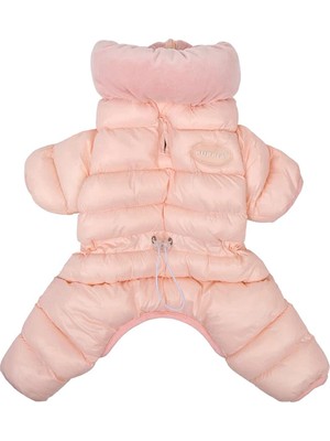 Puppia Velour Soft Allinone Jumper Sky Pink Köpek Tulumu