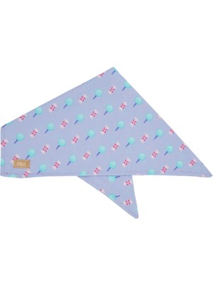 Monido Mor Şeker Desenli Köpek Bandana