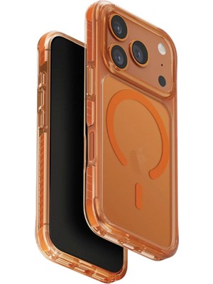 Uniq Combat iPhone 17 Pro Max Turuncu Magsafe Uyumlu Telefon Kılıfı