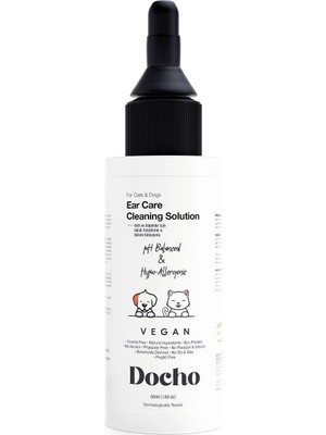 Docho Kedi ve Köpek Kulak Temizleme ve Bakım Solüsyonu 50 ml