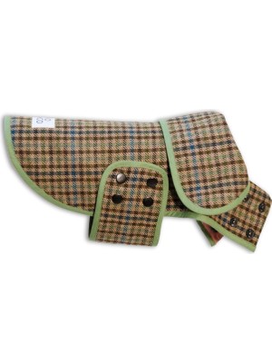 Mind The Mod Scotch Pulse Woodland Yeşil Kahverengi Köpek Ceketi