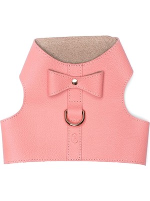 Zoe Pet Atelier Pembe Deri Yelek Köpek Göğüs Tasması