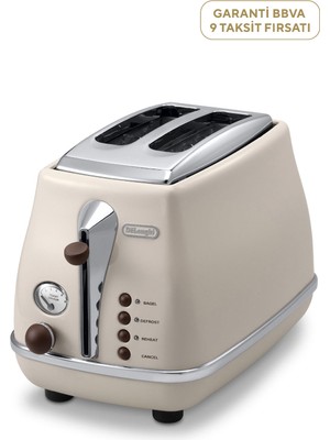 DeLonghi Icona Vintage Iki Dilim Ekmek Kızartma Makinesi