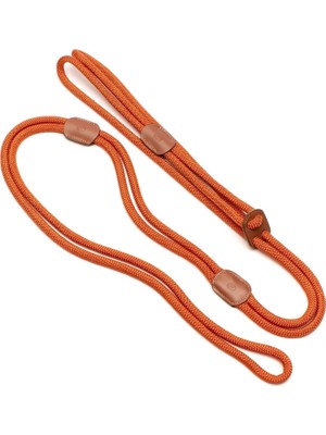 Zoe Pet Atelier Turuncu Taba Paracord Deri Hepsi Bir Arada Köpek Göğüs Tasması