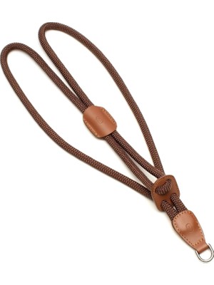 Zoe Pet Atelier Kahverengi Paracord ve Deri Köpek Göğüs Tasması