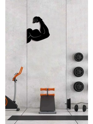 Empressco Fitness Gym Ahşap Duvar Dekoru-Spor Salonu Dekoru 50X30