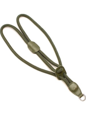 Zoe Pet Atelier Haki Paracord ve Deri Köpek Göğüs Tasması