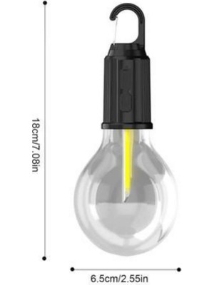 Zenviaa Taşınabilir Şarjlı LED Ampul Askılı Lamba Kamp Bahçe Lambası ZNV20245