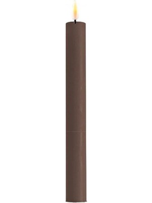 Empressco Deluxe Homeart 2'li Moka LED Mum Kahverengi 24 cm - De RF-0103