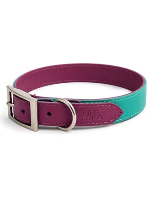 Mind The Mod Purple Cloud Atlas Mor Deri Köpek Boyun Tasması