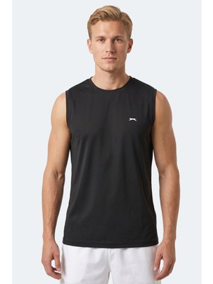 Slazenger Herofıt Erkek Kolsuz Siyah Atlet