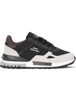 Slazenger Supernova I Erkek  Siyah / Koyu Gri Günlük Spor Ayakkabısı