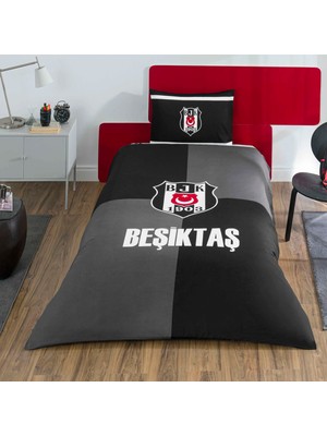 Taç Lisanslı Beşiktaş Efsane Pamuk Tek Kişilik Nevresim Takımı