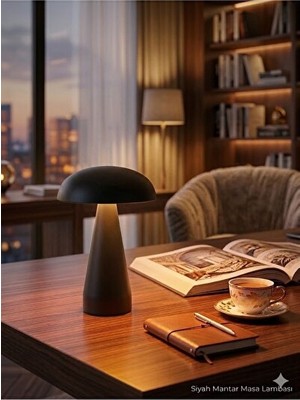 Maison Luré Mat Siyah Masa Lambası, Modern ve Şık Tasarım ile Ortamınıza Zarafet Katın
