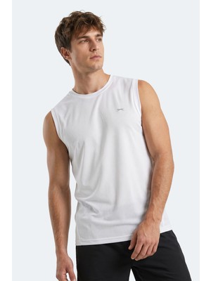 Slazenger Herofıt Erkek Kolsuz Beyaz Atlet