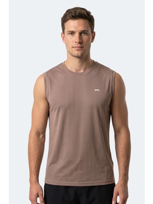 Slazenger Herofıt Erkek Kolsuz Vizon Atlet