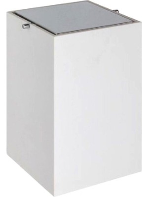 System Bathroom Accessories Beyaz Krom Banyo Çöp Kovası 4 Lt
