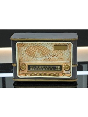 Vaelmont Mini Retro Metal Radyo Dekoratif Biblo Dekoratif Obje ve Biblo
