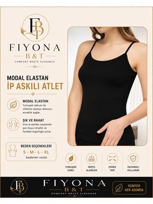 Fiyona B&T Modal Elastan Ip Askılı Atlet