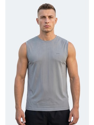 Slazenger Herofıt Erkek Kolsuz Gri Atlet