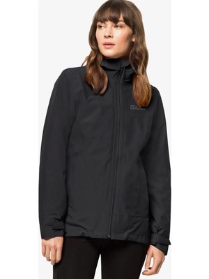 Jack Wolfskin Moonrise 3in1 Kadın Siyah Outdoor CEKET.6000