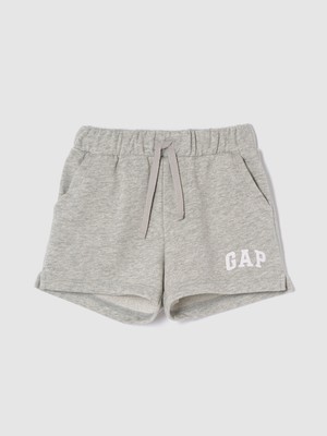 Gap Kız Bebek Gri Gap Logo Pull-On Fransız Havlu Kumaş Şort