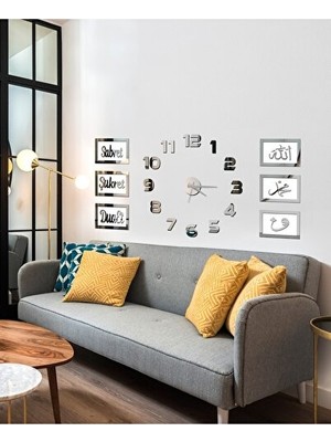 Maison Luré 3D Latin Rakam Duvar Saati - Ilgi Çekici ve Motivasyon Yapan Tasarım