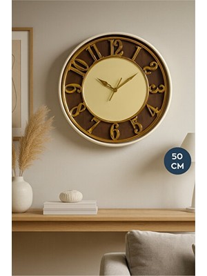 Maison Luré Minimalist 50CM Duvar Saati, Zarif ve Fonksiyonel Tasarım