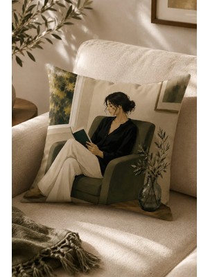 Bertille Home Pop Art Serisi Çift Tarafı Dijital Baskılı Kırlent Kılıfı