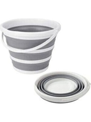 Maison Luré Katlanabilir 25 Litre Çamaşır Sepeti ve 6 Litre Su Kovası Seti, Pratik ve H