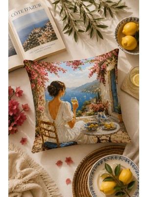 Bertille Home Pop Art Serisi Çift Tarafı Dijital Baskılı Kırlent Kılıfı