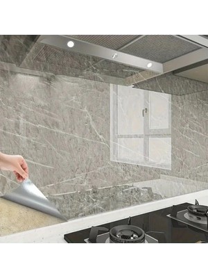Eco Lounge Mermer Desenli Sticker Folyo Atina Grisi 60CM*5MT T04