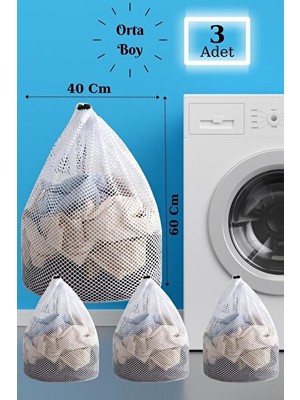 Maison Luré Çamaşır Yıkama Filesi Seti, Çorap ve Küçük Eşyalar Için Koruyucu Çamaşır Sepeti