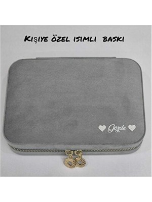 Maison Luré Kişiye Özel Büyük Boy Takı Saklama Kutusu ve Seyahat Çantası Makyaj & Takı Organizeri
