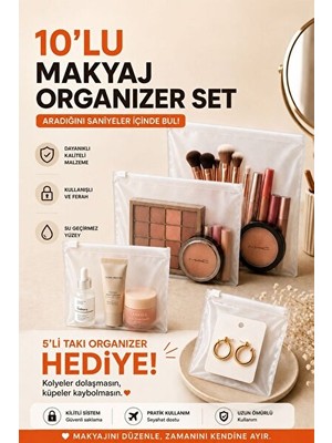 Maison Luré Kapsamlı Makyaj ve Takı Organizer Seti, Hediye Fırsatıyla Makyaj & Takı Organizeri